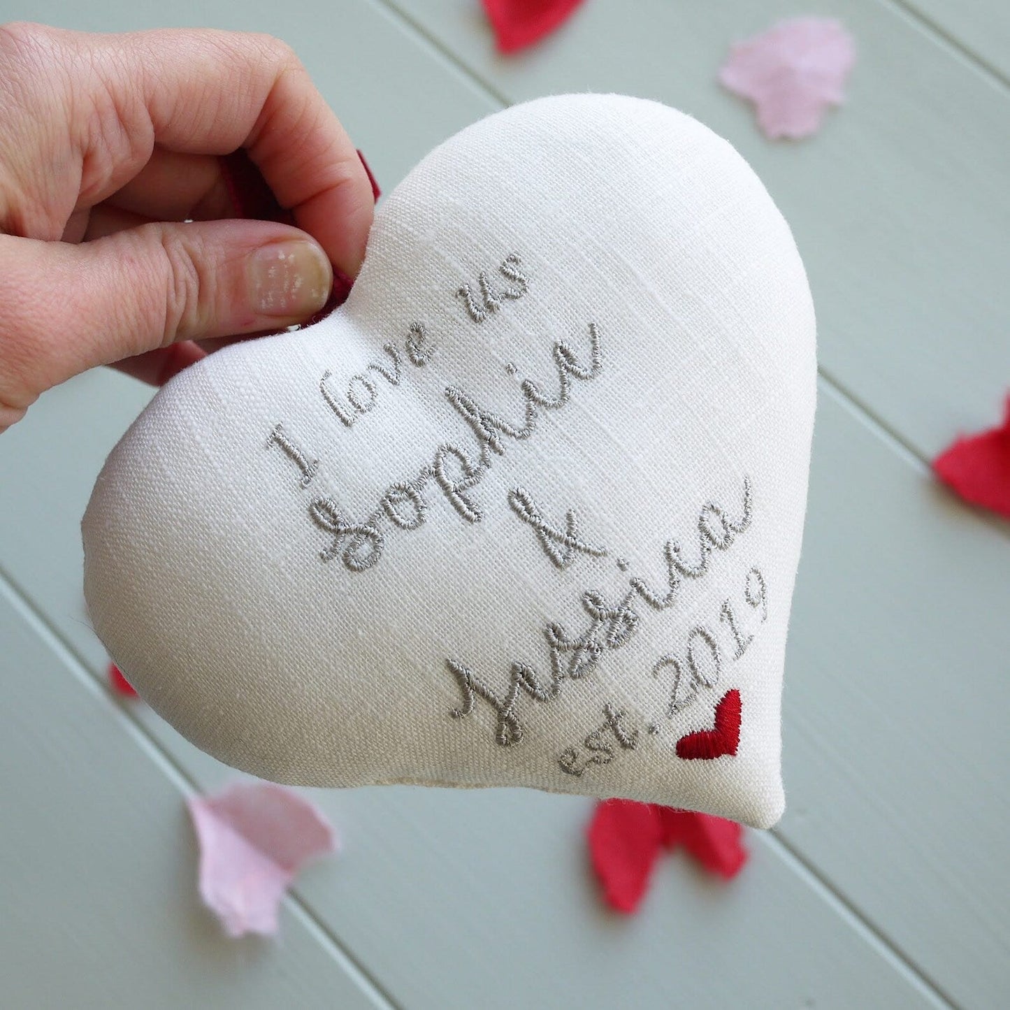 Valentines Day ’I Love Us’ Gift Heart with Love Letter Personalised Valentine’s Day Gifts