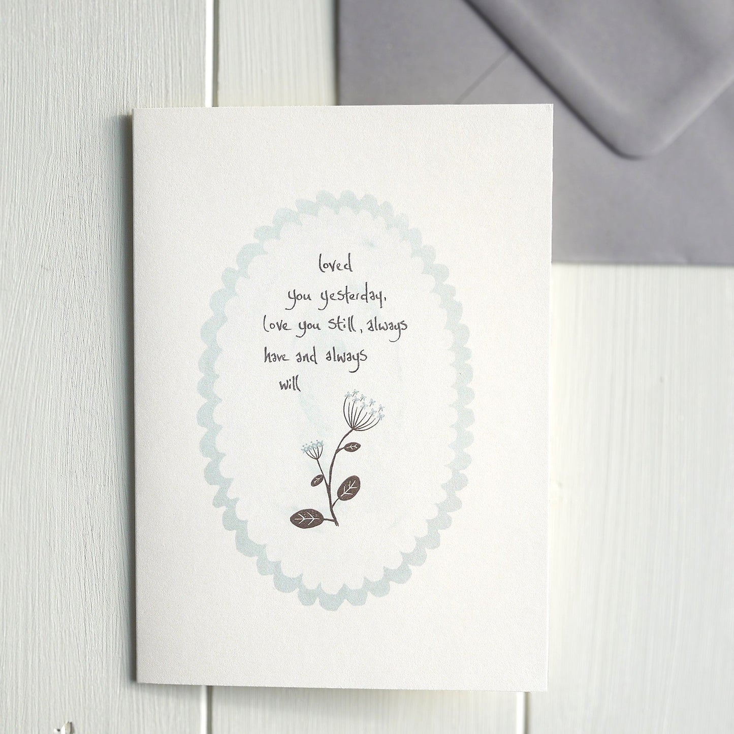Petal Edge Card - Loved you yesterday