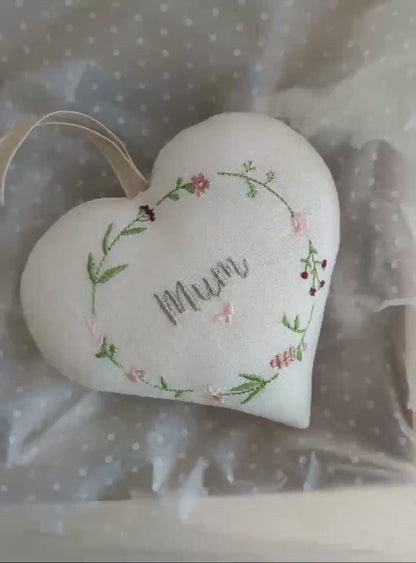 Personalised Heart and Coaster Hamper: Beautiful Gift for Mother's Day or Birthday