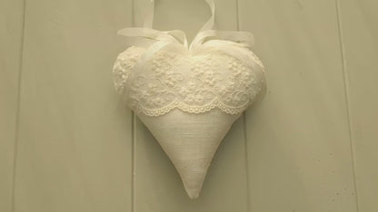 Personalised Lace Anniversary Gift Heart