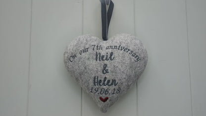 Personalised 7th Wool Anniversary Gift