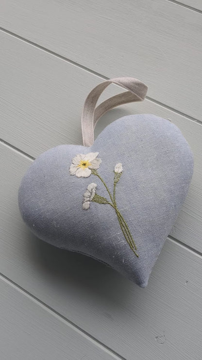 February Birth Flower Primrose Heart Decoration