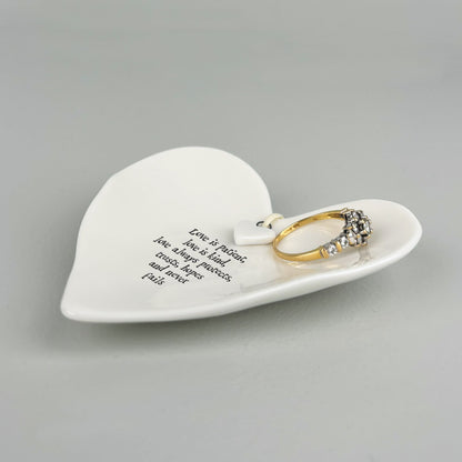 Ring dish - Love is patient love is kind...