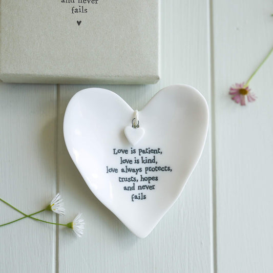 Ring dish - Love is patient love is kind...