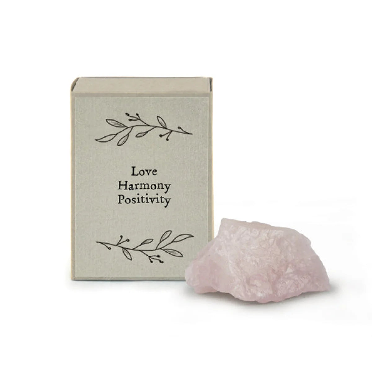 Rose Quartz Crystal matchbox gift