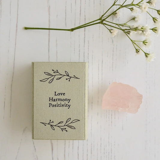 Rose Quartz Crystal matchbox gift