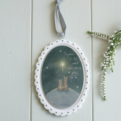 Scallop Edge Oval frame - Together is the most marvellous place