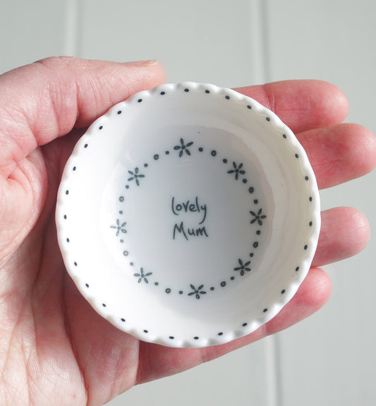 Scallop Edge Small Bowl - Lovely Mum