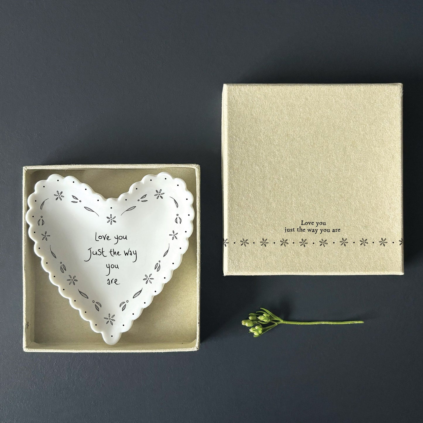 Scallop heart Trinket Dish - Love you just the way