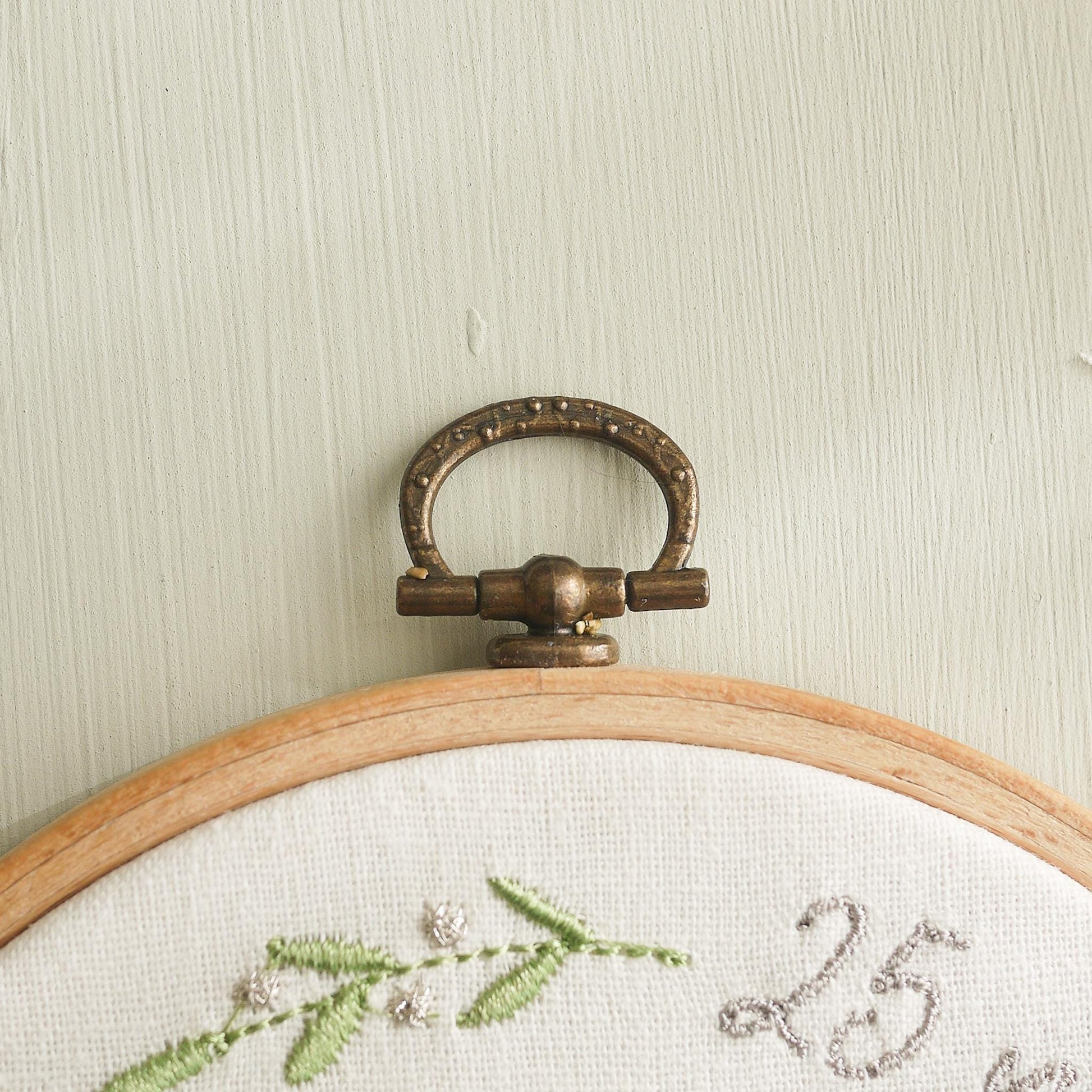 Silver Wedding Anniversary Personalised Embroidered Hoop Decoration - 25 years married Names and Date