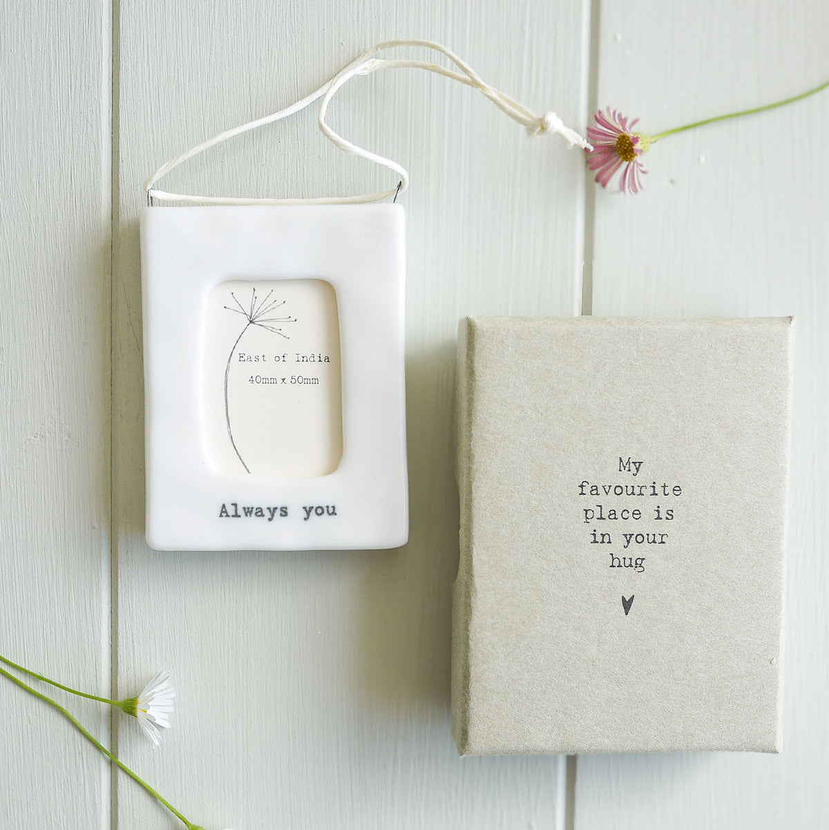 Tiny Porcelain Photo Frame ’Always you’