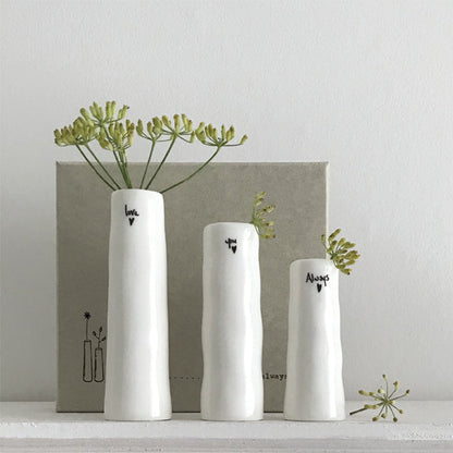 Trio of Bud Vases