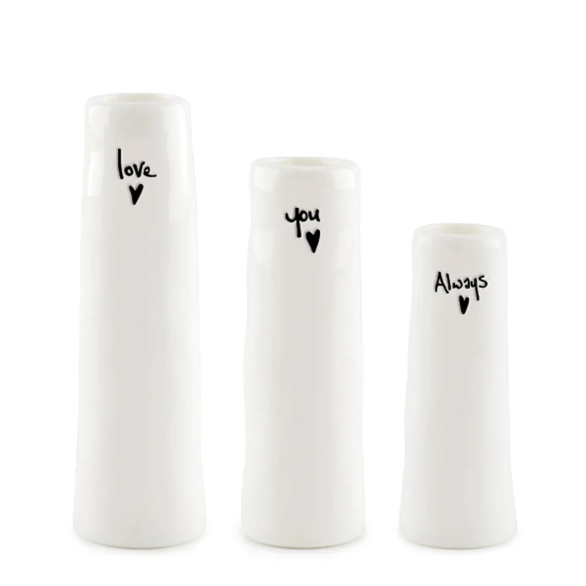 Trio of Bud Vases