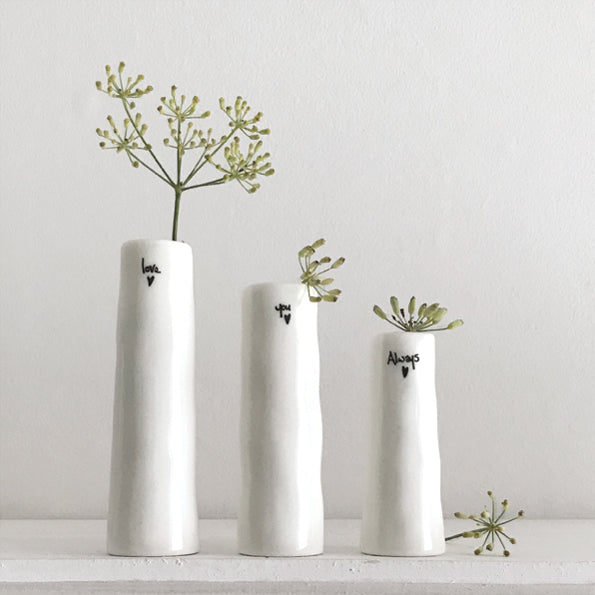 Trio of Bud Vases