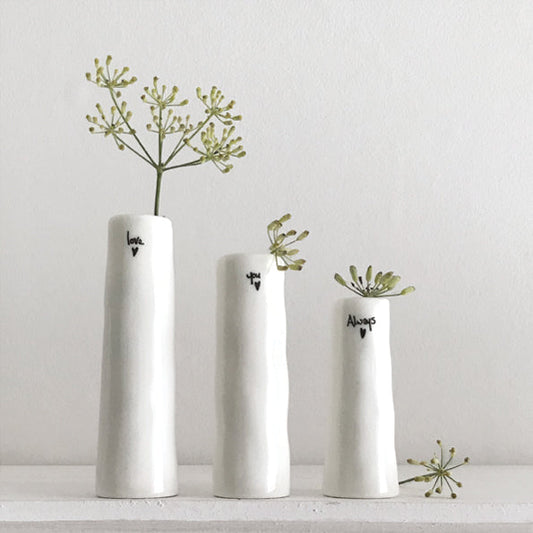Trio of Bud Vases