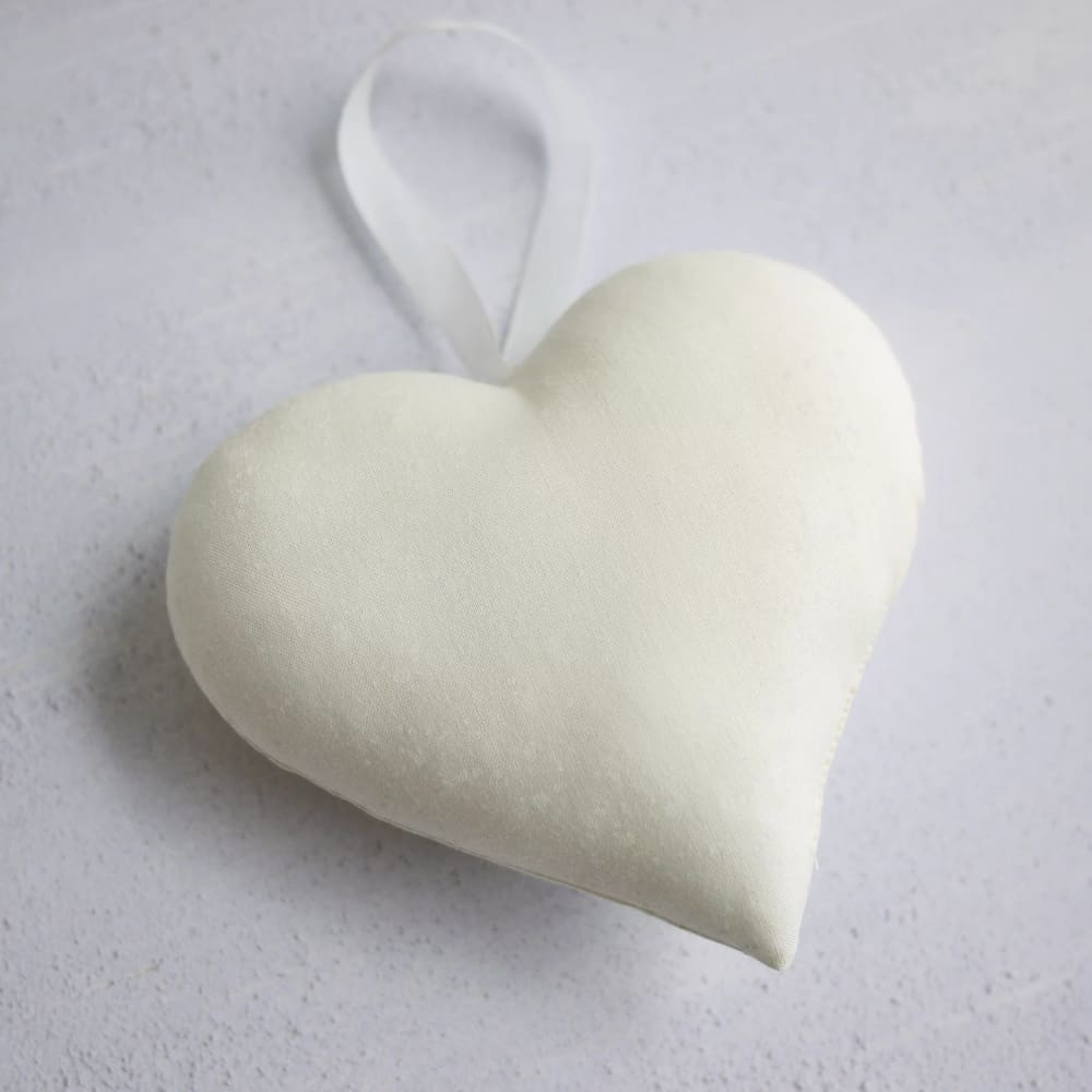 2nd Cotton Anniversary Cream Gift Heart