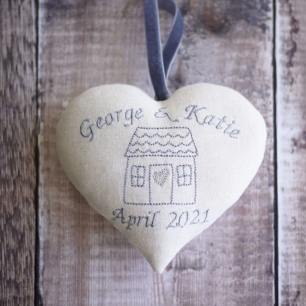 Housewarming Gift Heart with House Picture