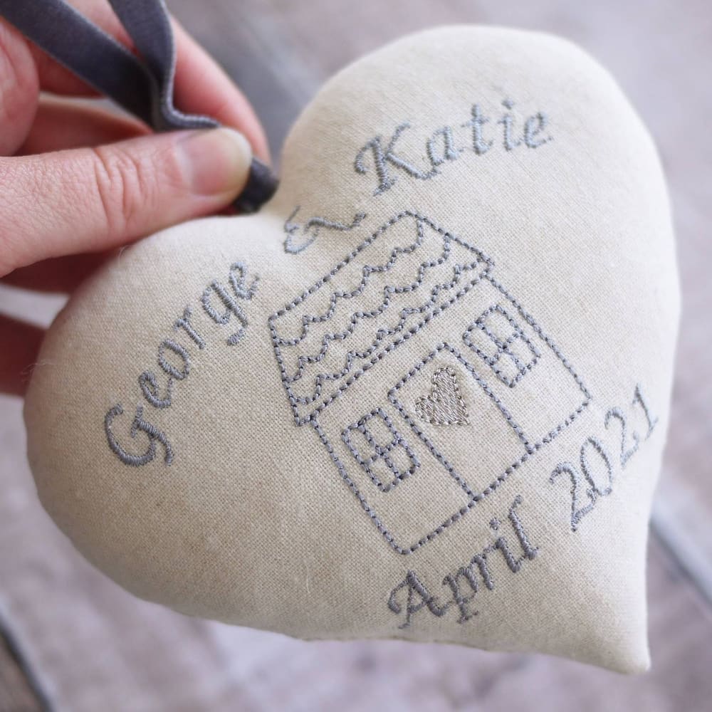 Housewarming Personalised Gift Heart with Coaster