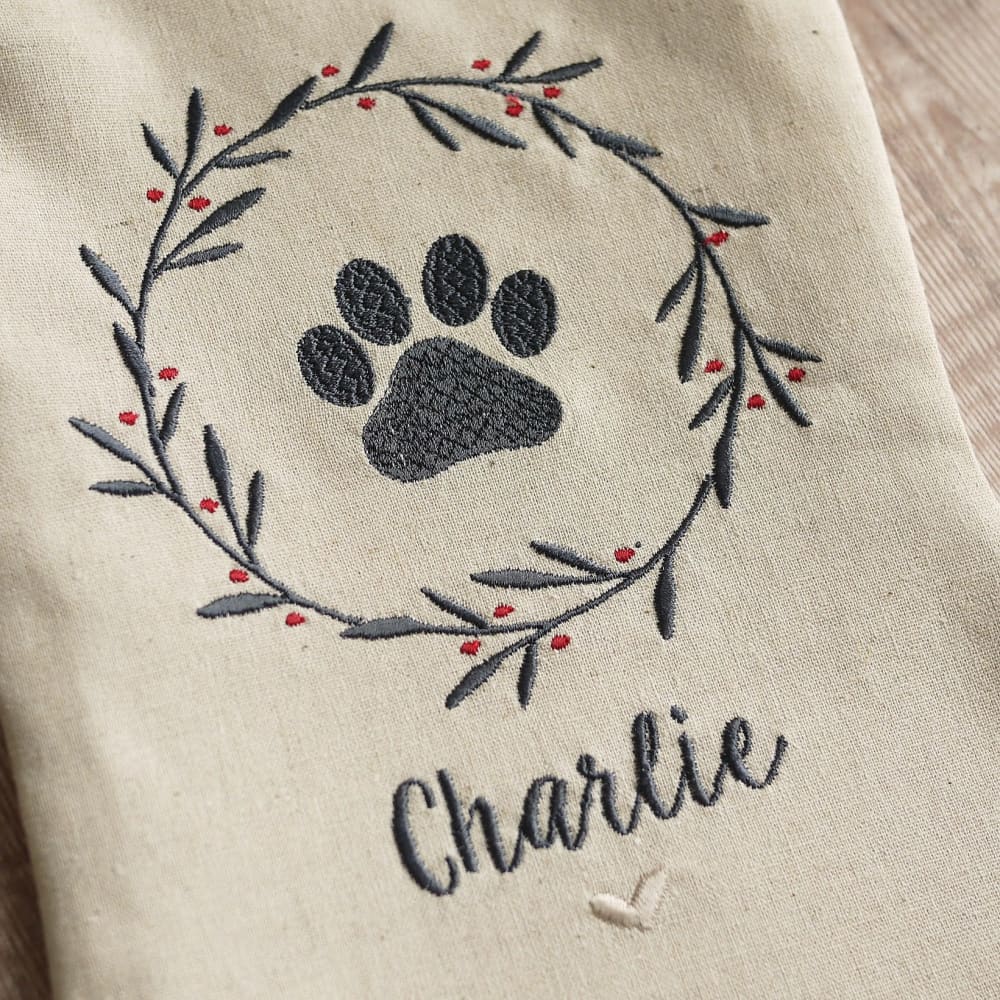 Personalised Dogs Christmas Stocking Personalised Christmas stockings and decorations