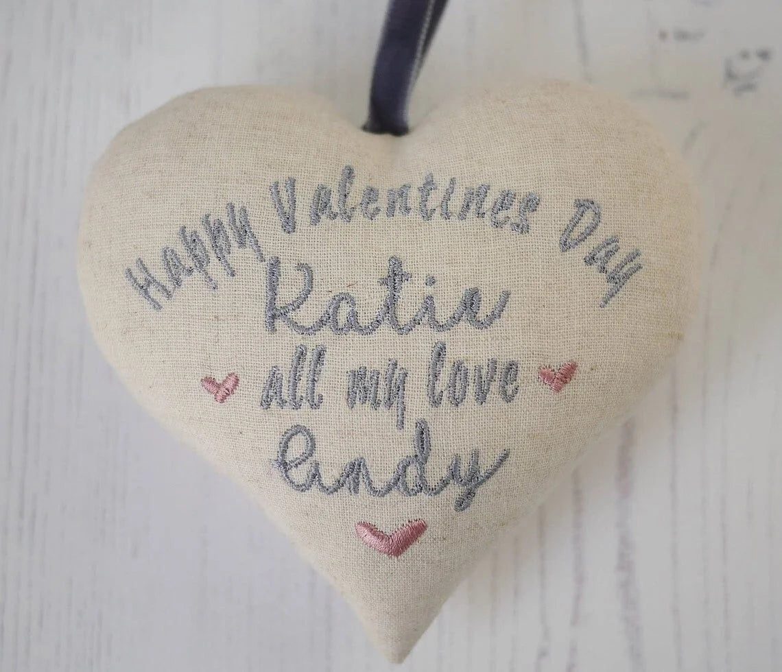 Valentines Day Personalised Hanging Heart Gift